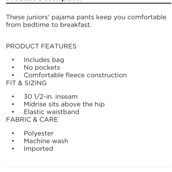 SO Very Merry pajama pant includes a matching bag XXL new - Picture 9 of 13